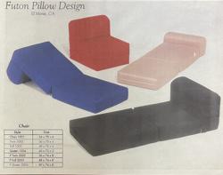 Futon Pillow Design