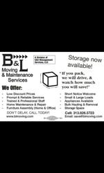 B&L Moving and Maintenance Services