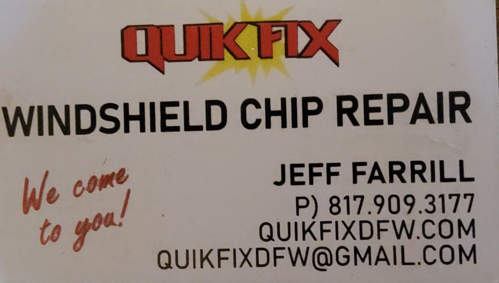 Quik Fix Windshield Chip Repair