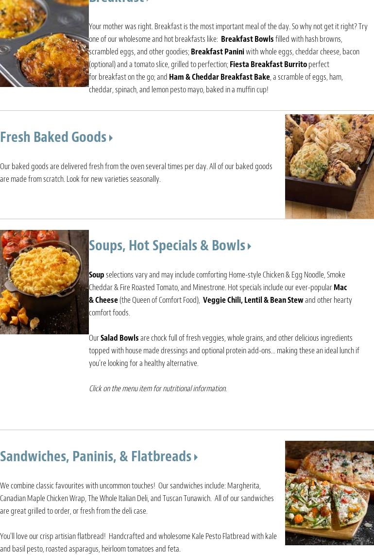 Good Earth Coffeehouse - City Hall Menu