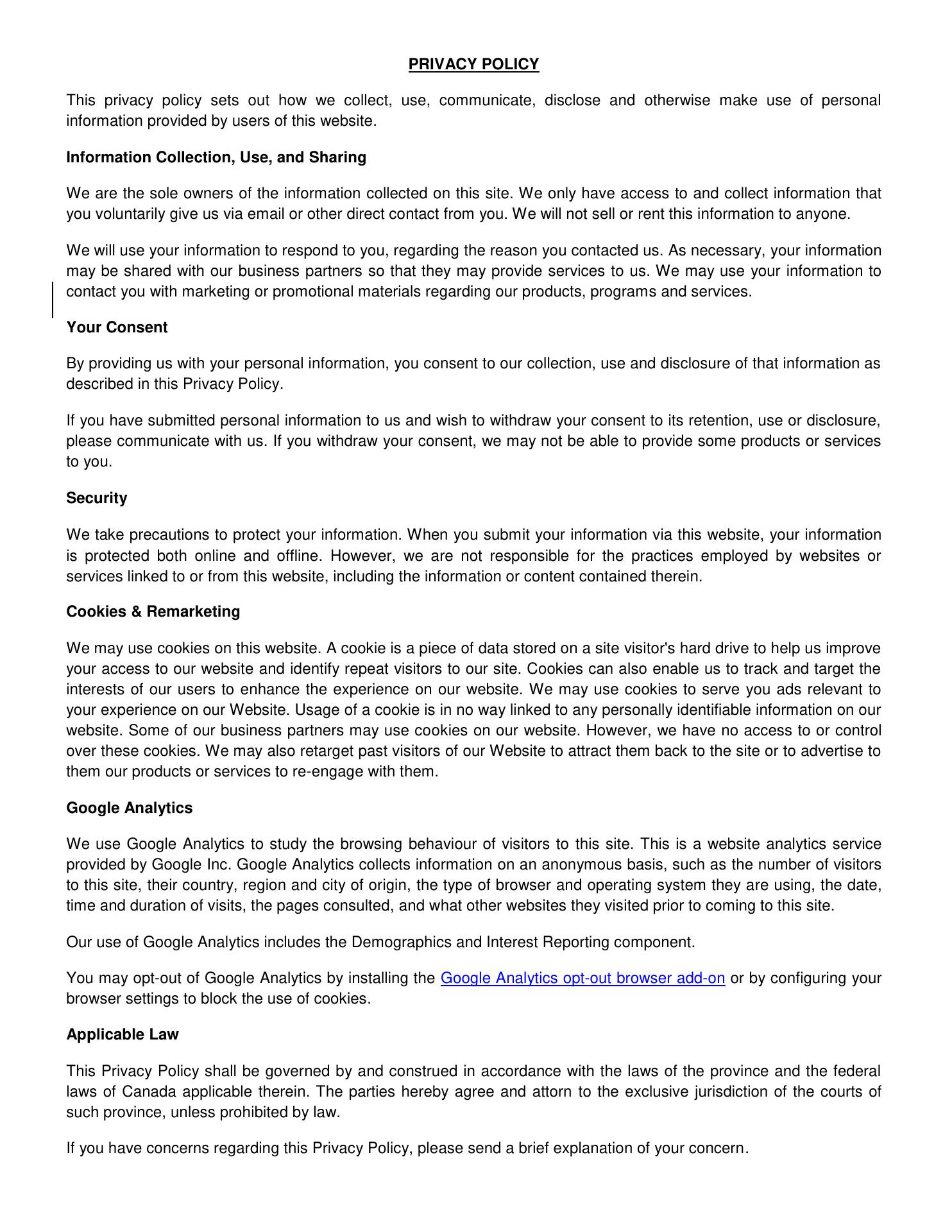 Fireside Dining Room Menu