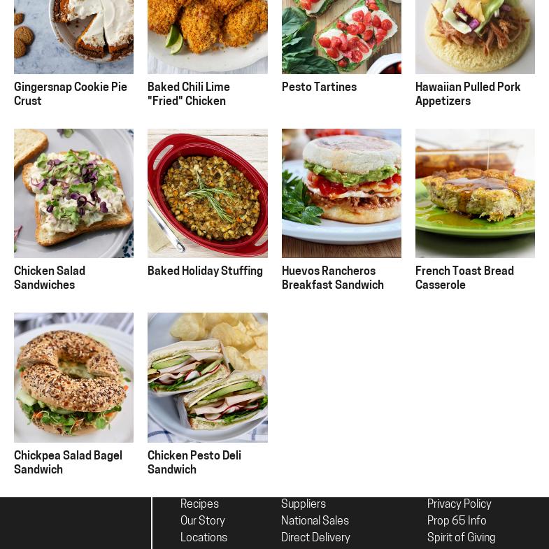 Franz Bakery Outlet Menu