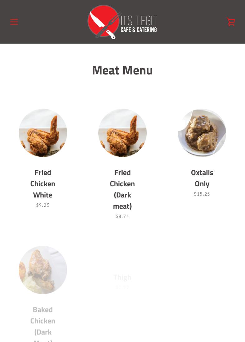 It's Legit Cafe & Catering Menu