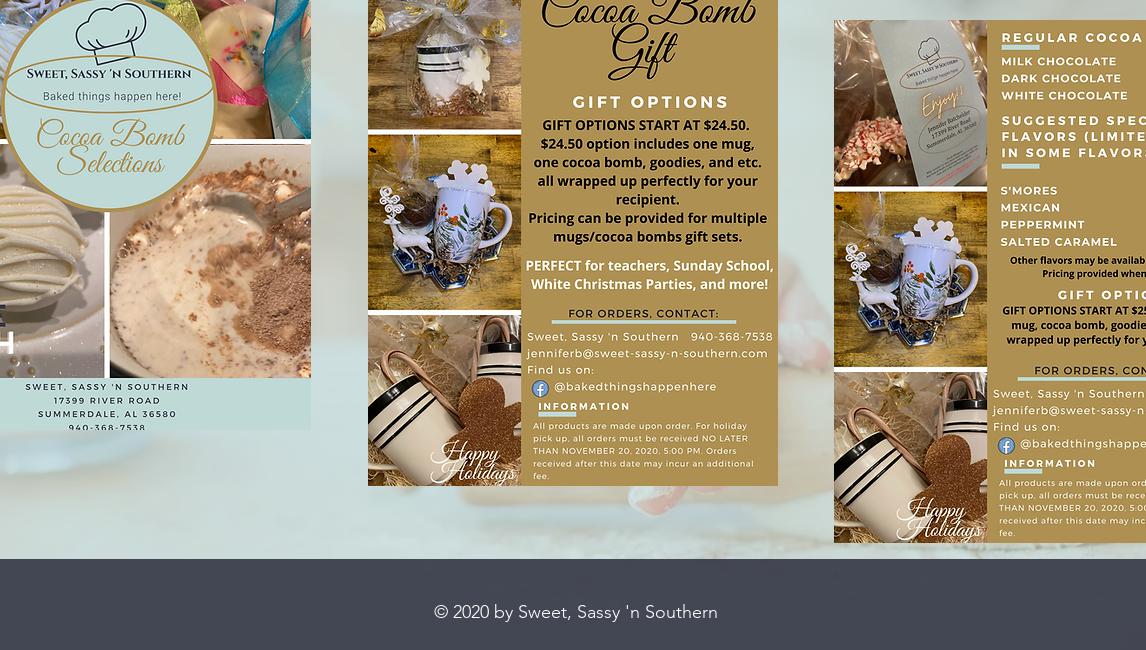 Sweet, Sassy 'n Southern Menu