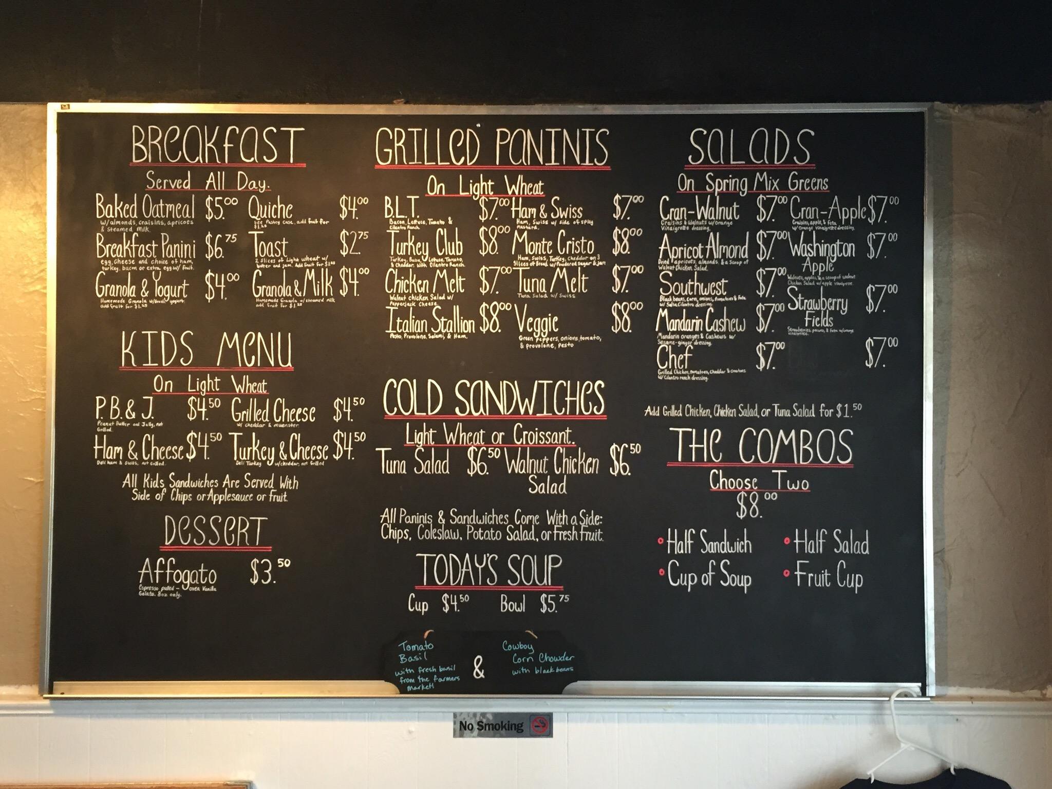 California Café Menu