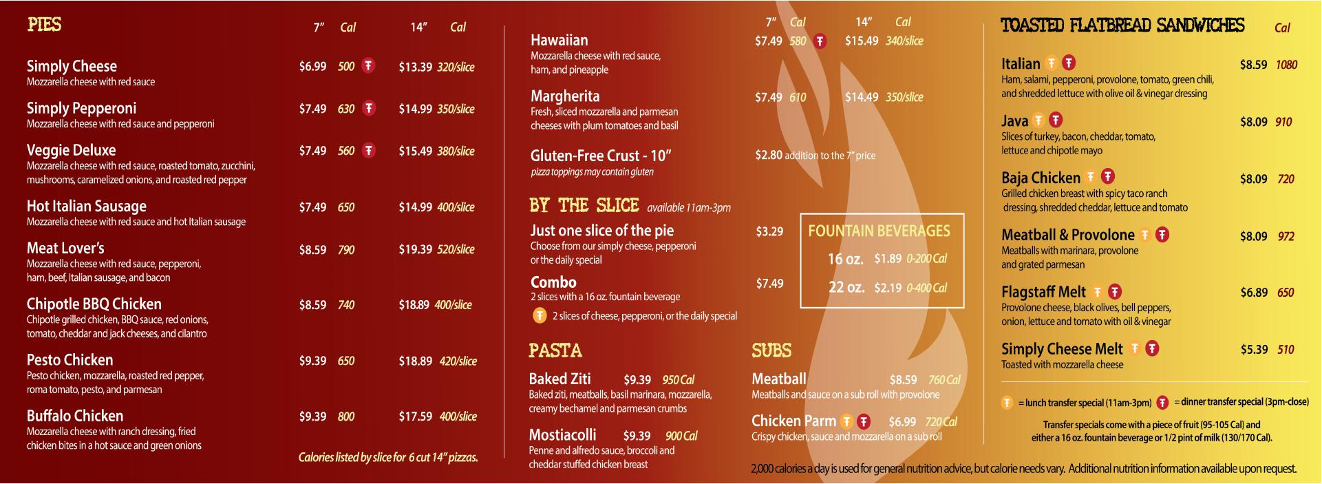 The Hot Spot Menu
