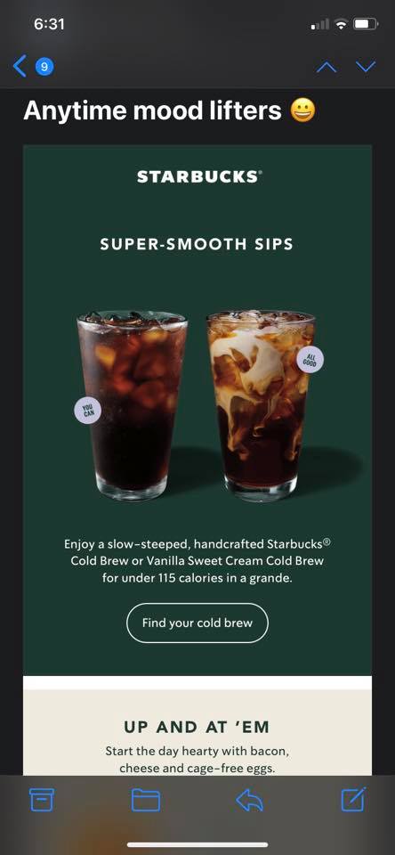 Starbucks Menu