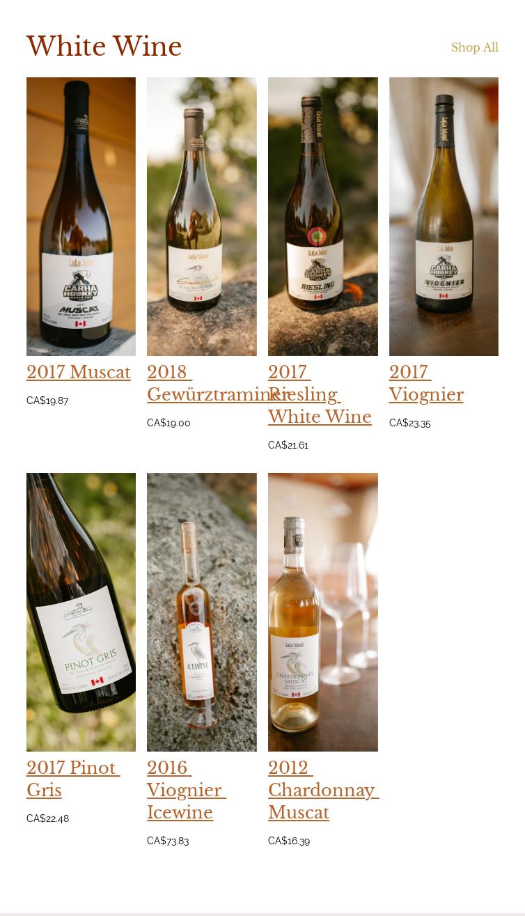 Lulu Island Winery Menu