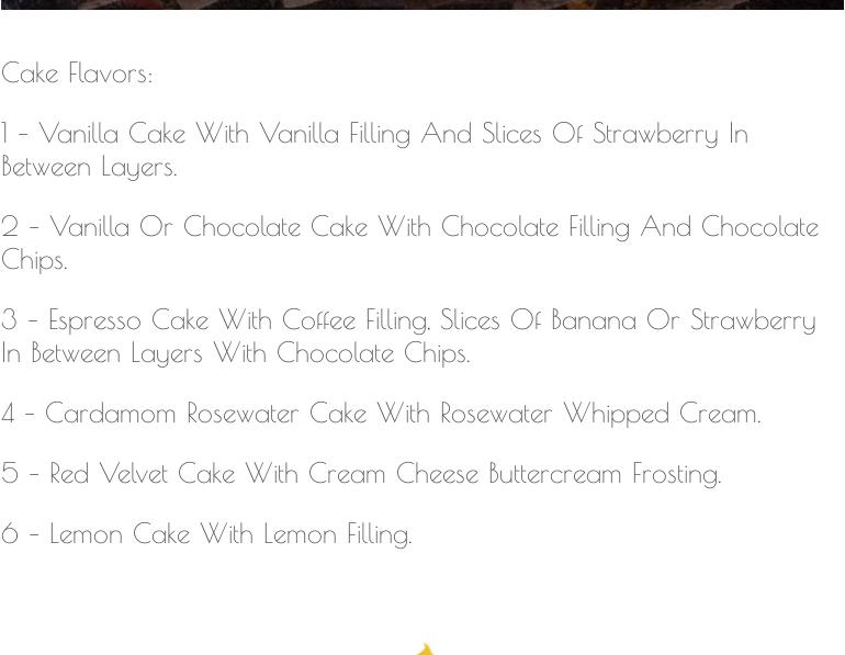 Brilliant Star Bakery Menu