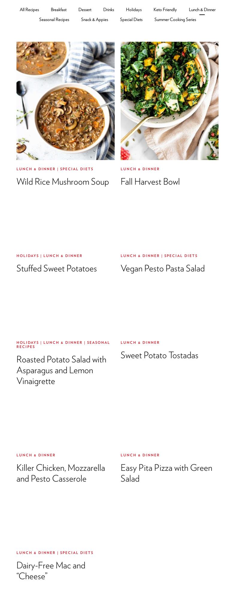 Nature's Fare Markets Menu