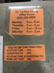 Dr. Ya-Wen Cheng Acupuncture & Chiropractic