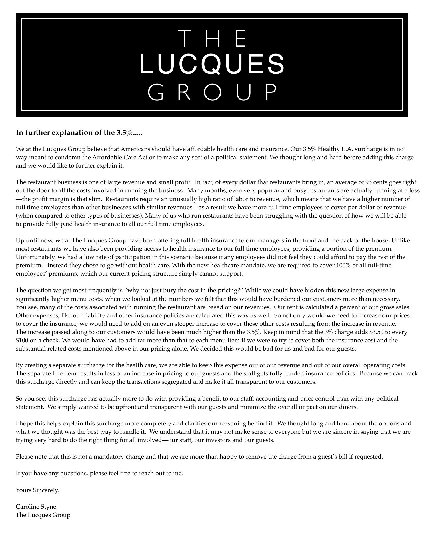 The Larder at Maple Drive Menu