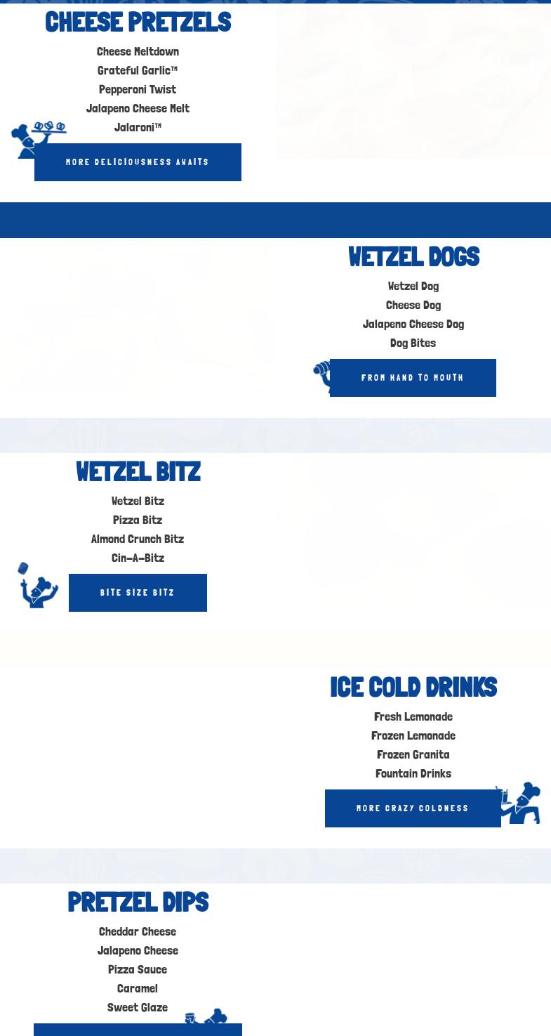 Wetzels Pretzels Menu