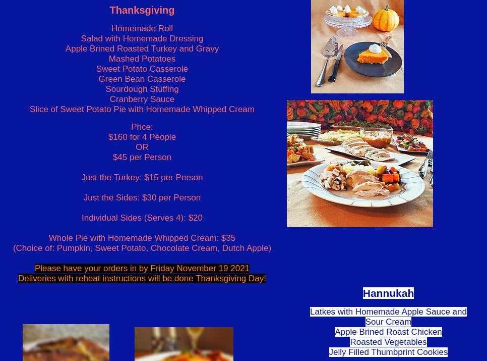 Syd's Yummy Stuff Menu