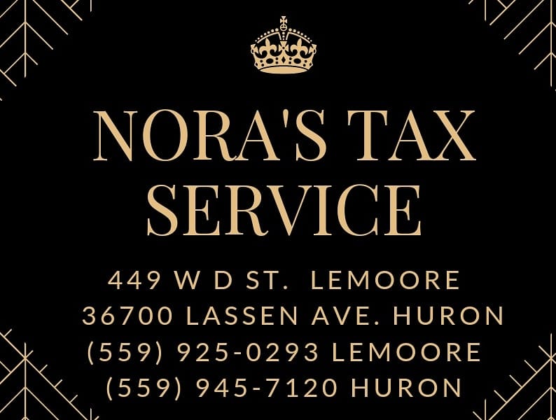 Nora's Tax Services 449 W D St, Lemoore California 93245