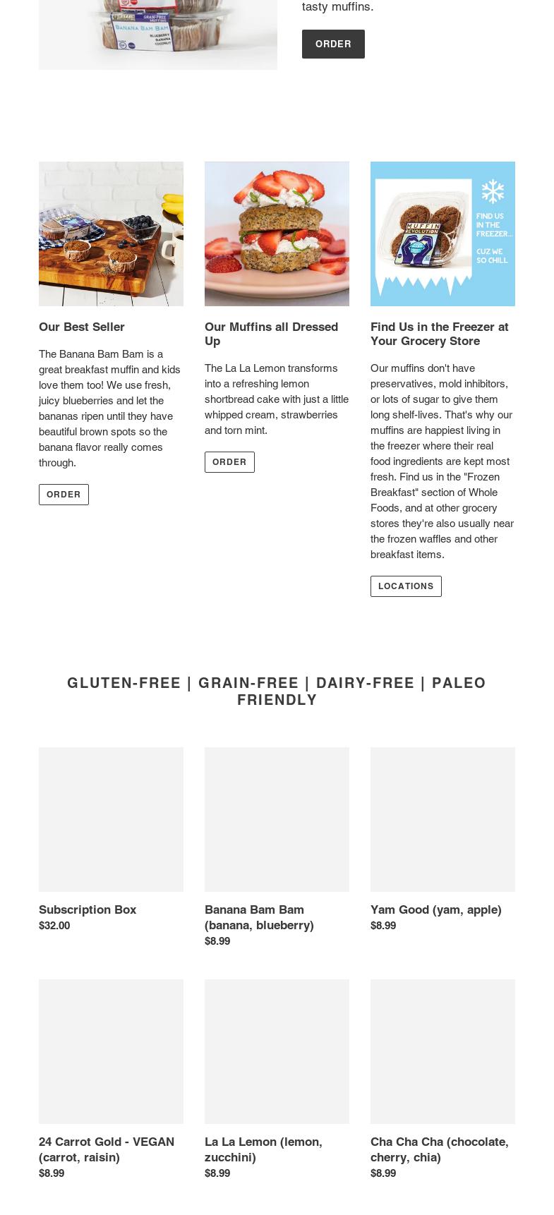 Muffin Revolution Menu