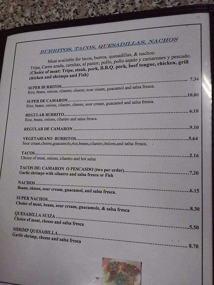 Carnitas Poblanas El Canelo Menu