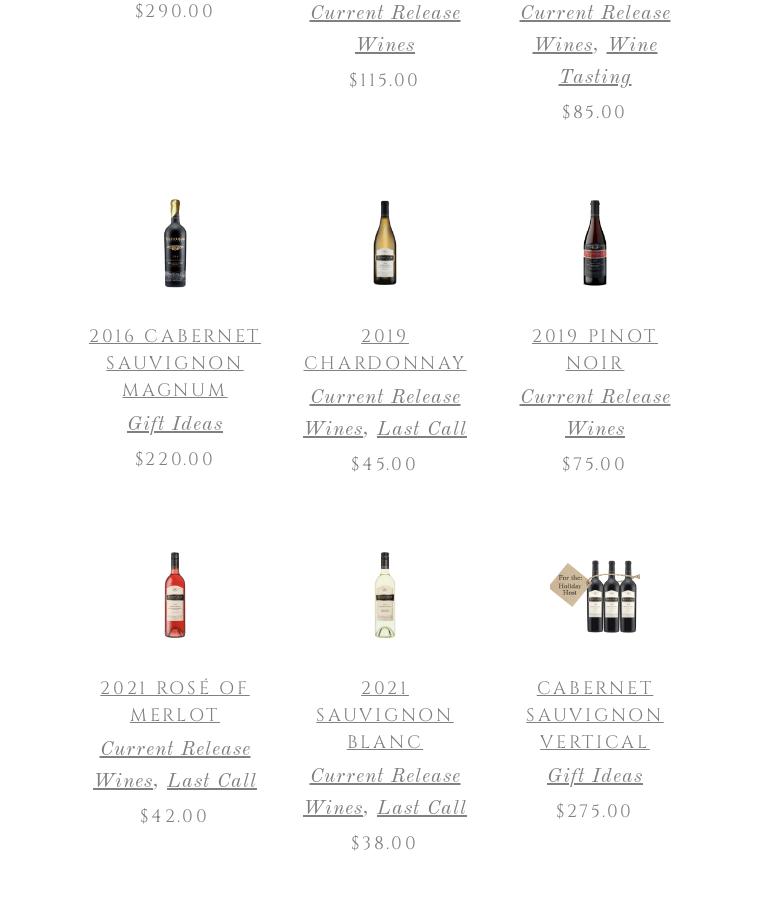 Schweiger Vineyards & Winery Menu