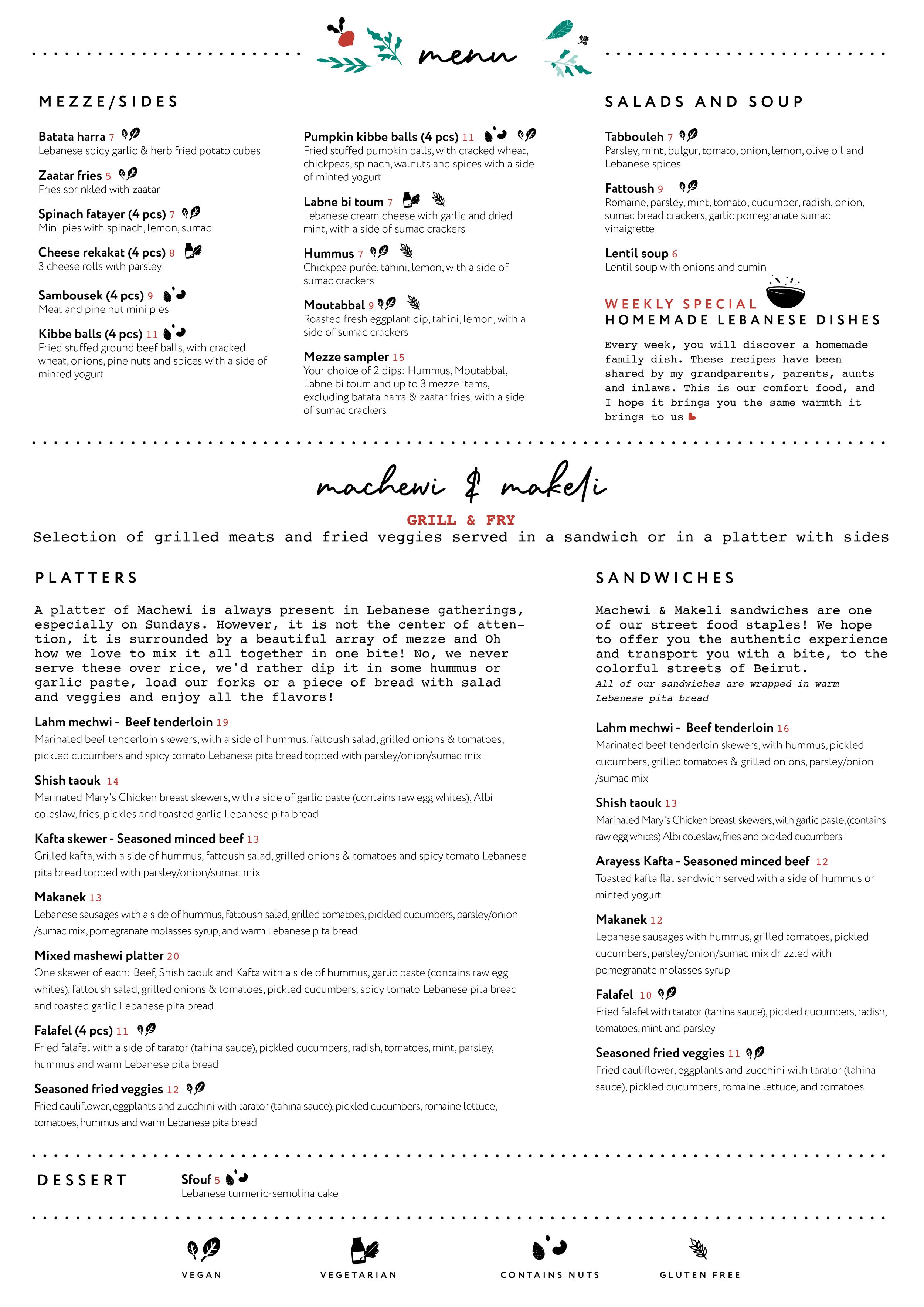 Albi Menu