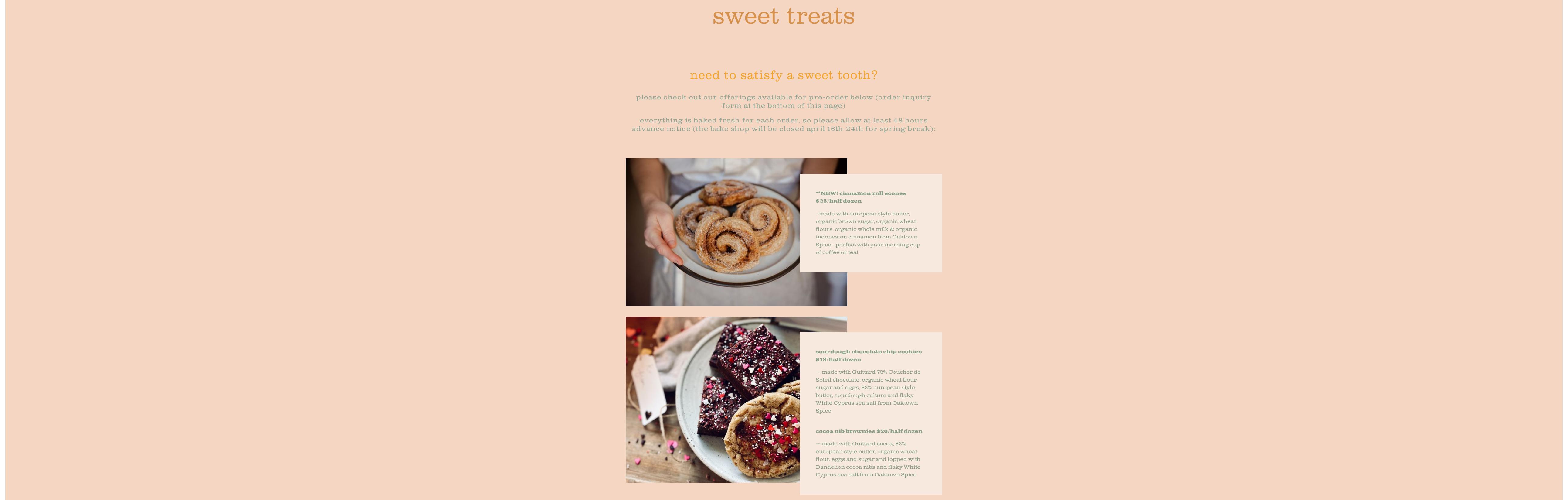 Lucky Penny Bread Menu