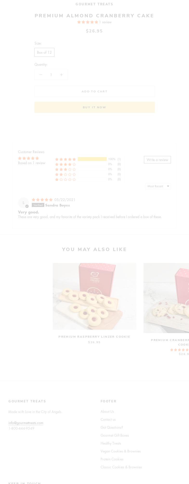 Gourmet Treats Baking Co Menu