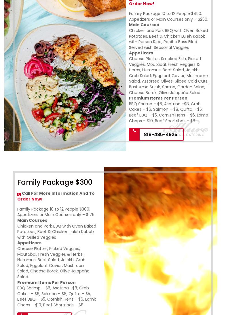 Allure Banquet & Catering Menu