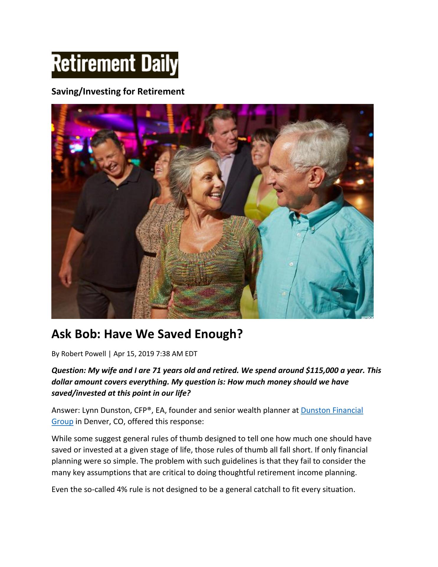 Moneta - Dunston Financial Team