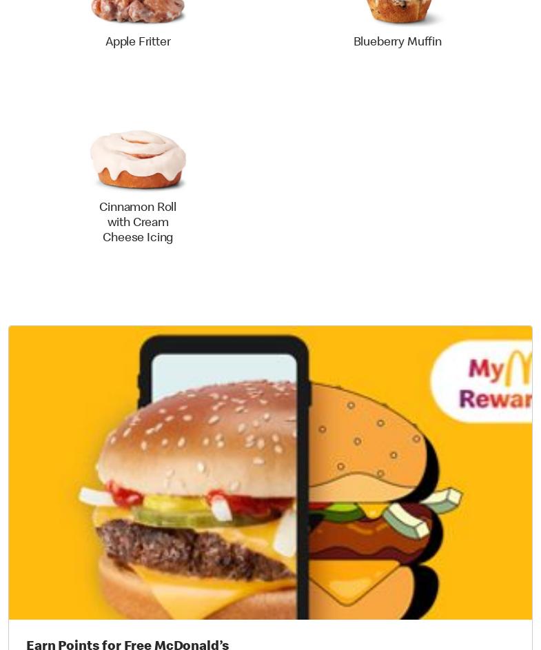 McDonald’s Menu