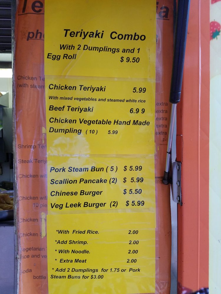 Teriyakimani Menu