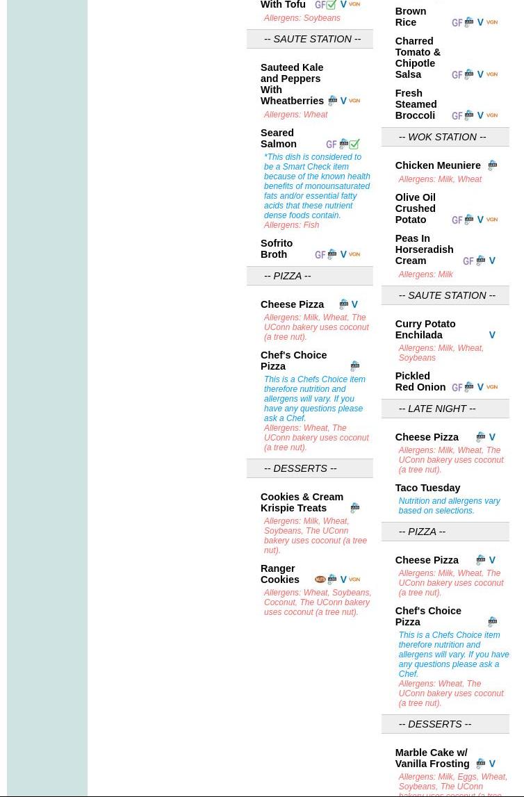 McMahon Dining Hall, Storrs Menu, Reviews (36), Photos (15