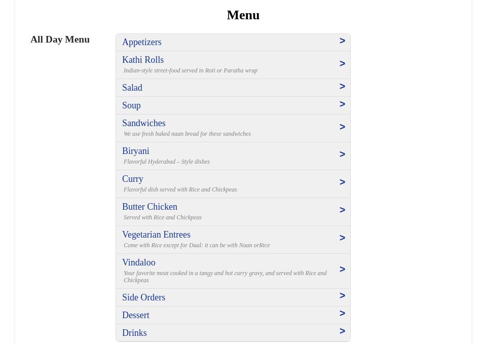 Red Toque Kebob Menu