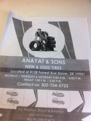 Anayat & Son's New And Used Tires