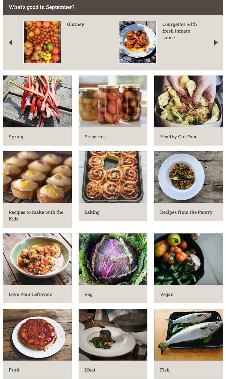 River Cottage Menu