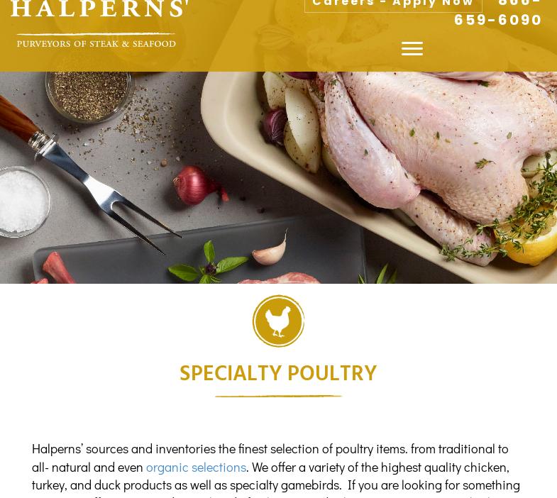 Halperns Steak & Seafood Menu