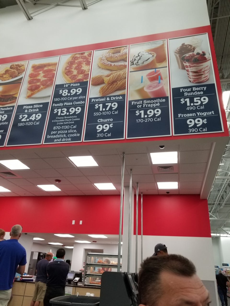 Sam's Club Cafe Menu
