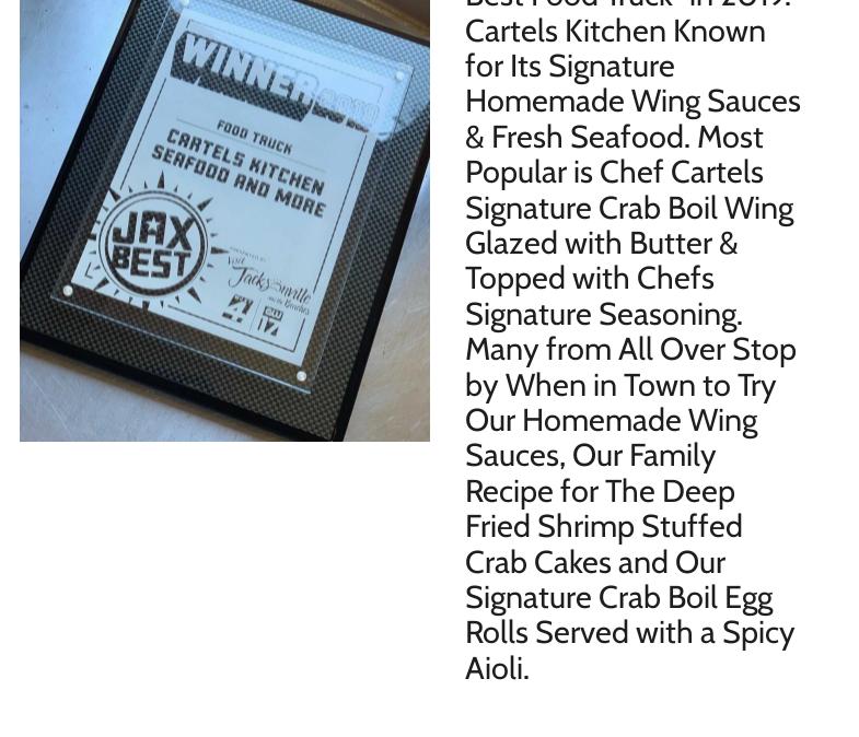 Chef John Cartel Menu