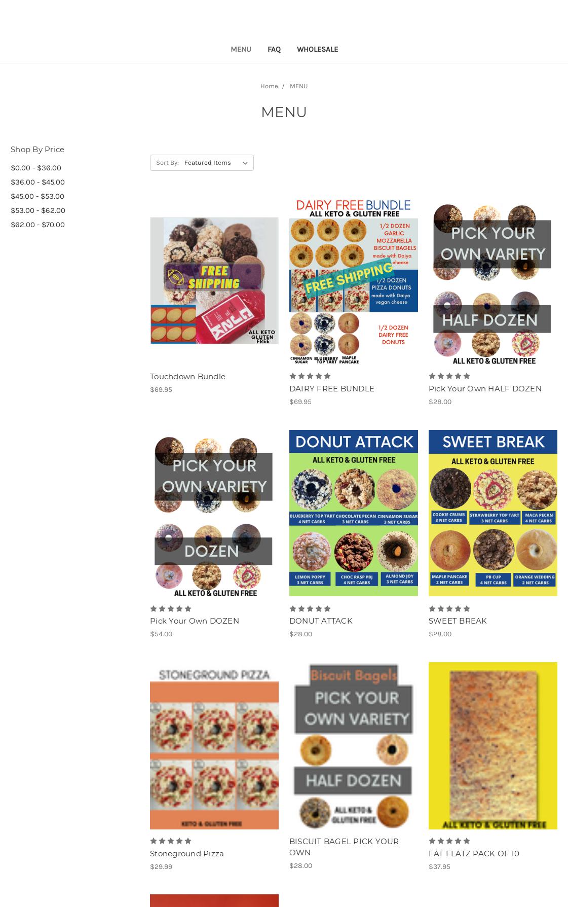 Crave Bakehouse Menu