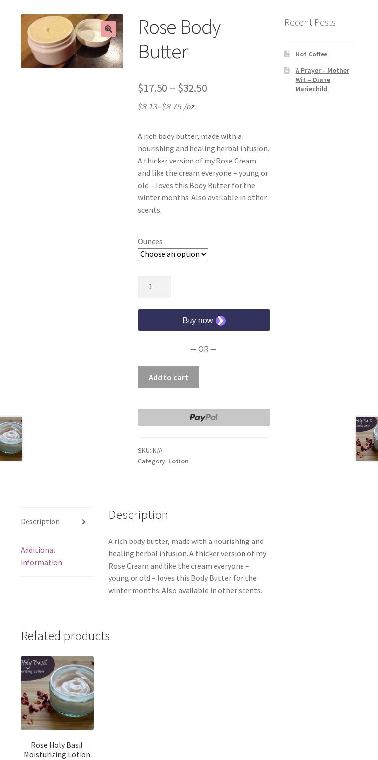 Rivka's Kitchen Menu