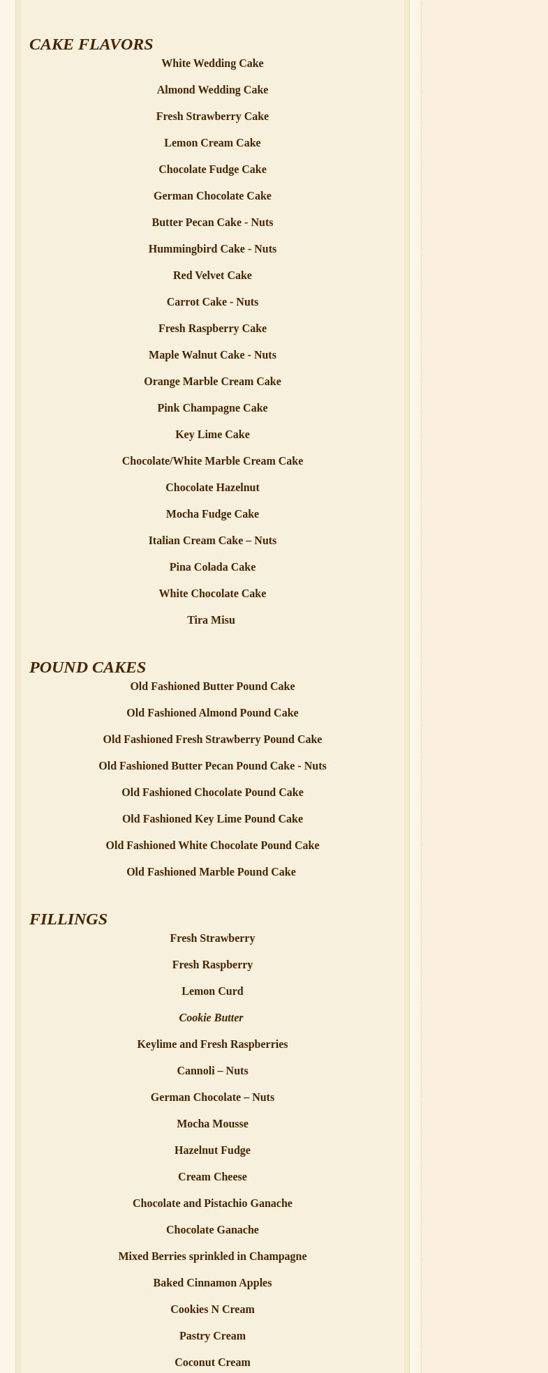 the venue off main Menu