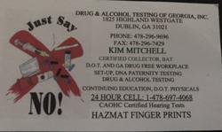 Drug And Alcohol Testing Of Georgia
