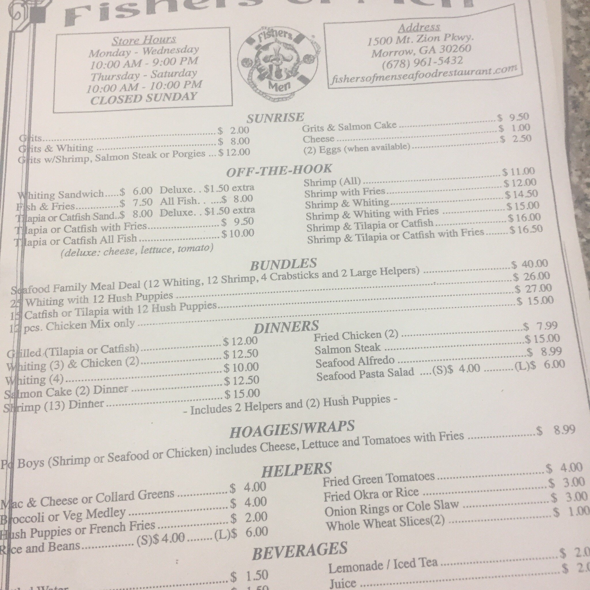 full bellies grub & go Menu