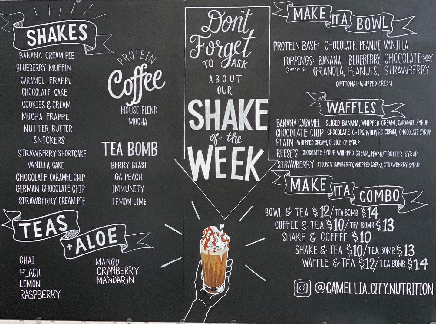 Camellia City Nutrition Menu