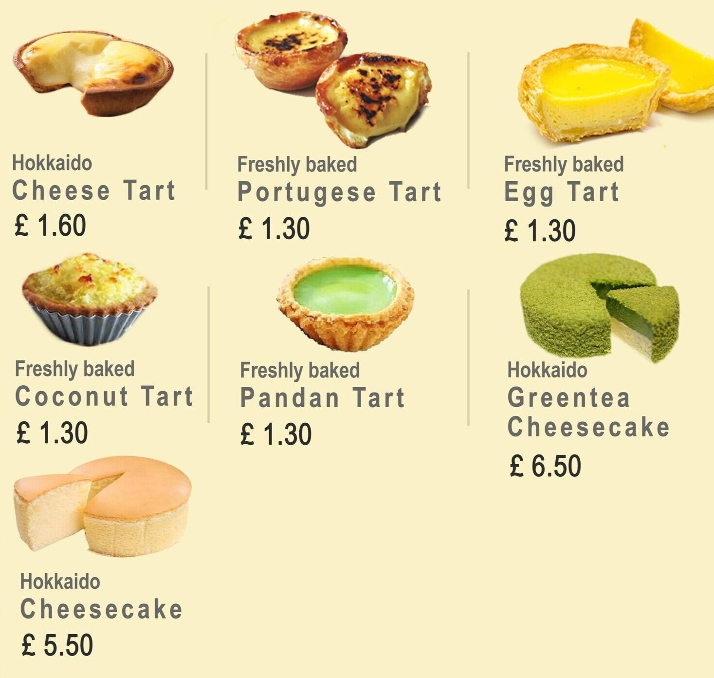 Oriental Delight (UK) Ltd - HQ & Production Unit Menu