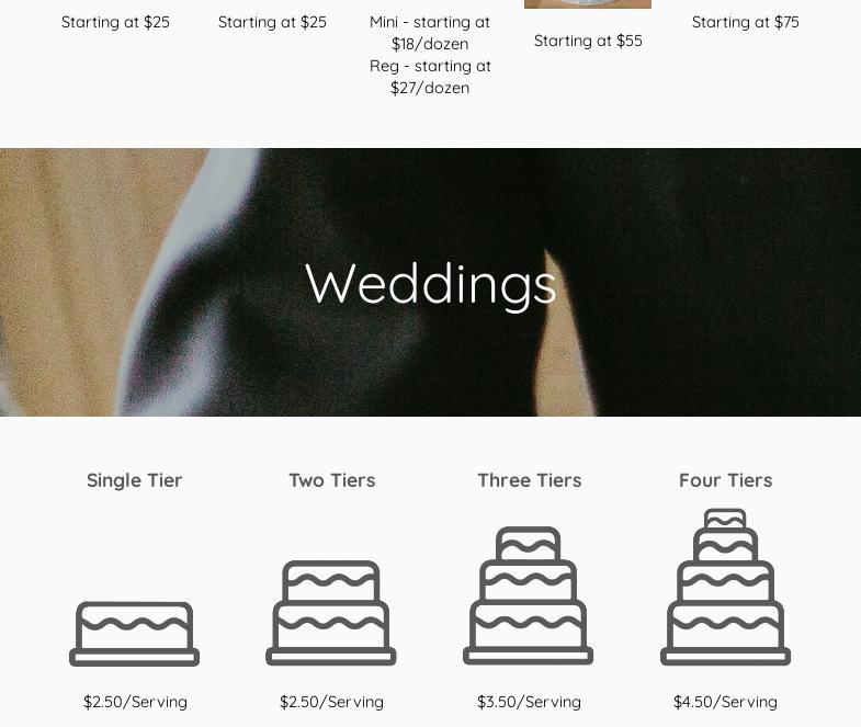 Luscious Indulgences Menu