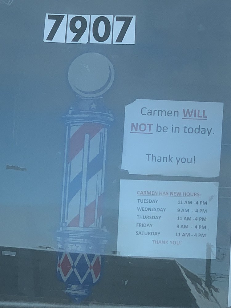 Carmen's Barber Shop 7907 S Lockwood Ave, Burbank Illinois 60459