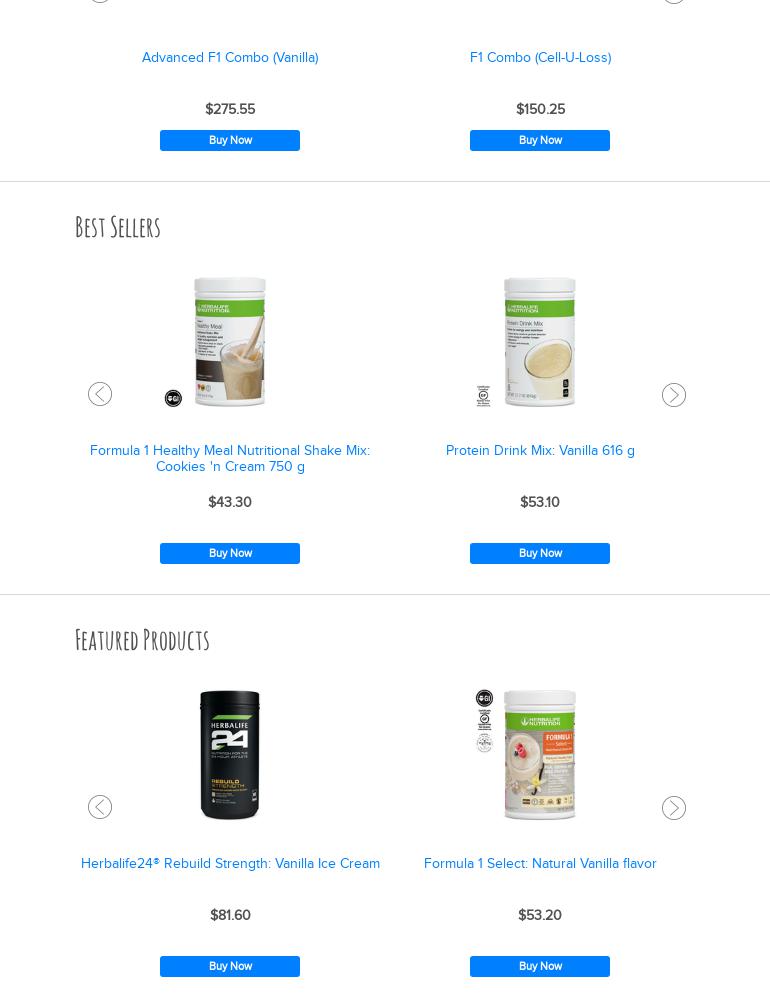Celis Nutrition Menu