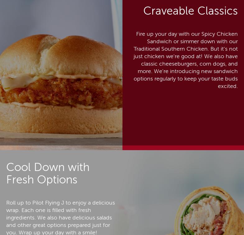 PJ Fresh Marketplace Menu
