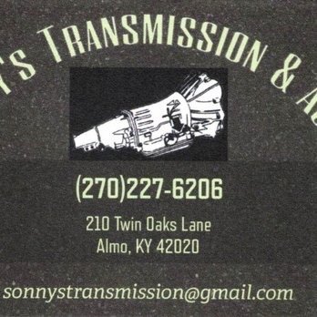 Sonny's Transmission & Auto 210 Twin Oaks Ln, Almo Kentucky 42020