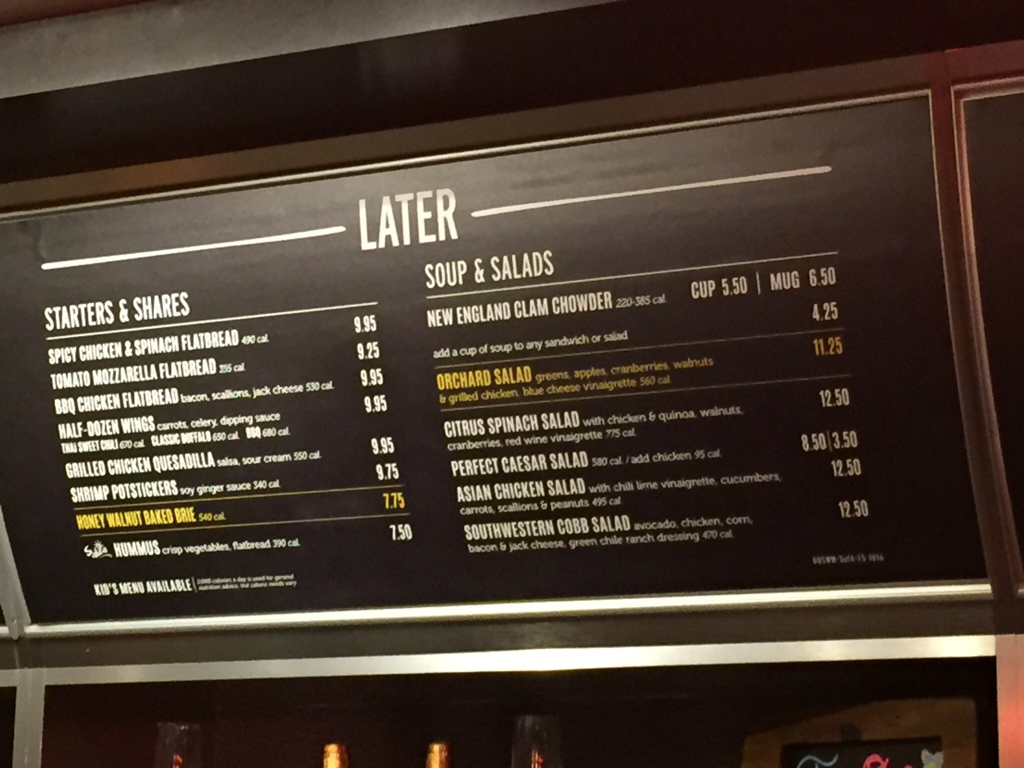 The Bistro - Eat. Drink. Connect.® Menu