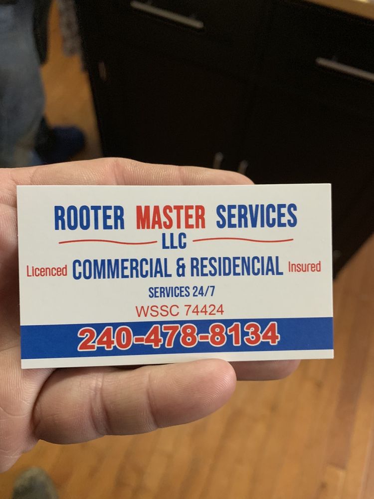 Rooter Master services 7931Dellwood ave, Glenarden Maryland 20706